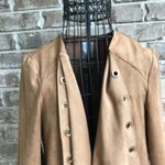 Chico's  Grommet faux suede drape jacket Small NWT Photo 1