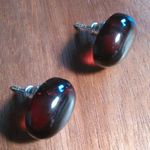 Baltic Amber Sterling Silver Stud Earrings Photo 5