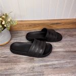 Adidas  Unisex Slides Black Waterproof Athleisure Shower Sports Size 6 Womens Photo 3