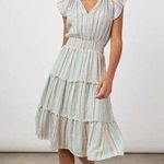 Rails Amellia Midi Dress Marida Stripe – Women’s Size Small Summer Tiered Dress Photo 0