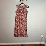 Gap Vtg. 90's  red floral linen maxi dress Photo 3