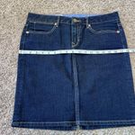 Gap Denim Knee Length Pencil Skirt Dark Rinse Photo 6