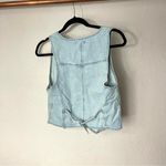 Forever 21  Blue Buttoned Bustier Tank Top Photo 1