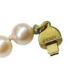 Monet 1980s Vintage Pearl Necklace Gold Accents Photo 2