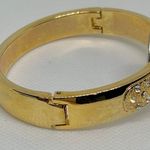 Gold Coast Women' Watch Bangle good Tone Rhinestones mop dial 22mm running Photo 4