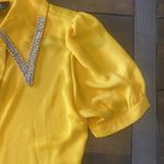 Moon Collection  The Moon Yellow Top Jeweled Blade Collar Rockabilly‎ Medium BOLD Photo 7