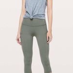 Lululemon Fast & Free Crop ll Grey Sage Nulux 4 flawless Photo 1