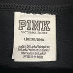 Victoria's Secret Pink Victoria’s Secret Top Women’s Large LS Black Shirt Crop Fleece Lined Photo 1