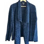 Karen Kane  Women's Drape Front Cardigan Sz XL Navy Blue Polyester Boho Photo 0
