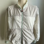 FILA Vintage 80s  Women's Windbreaker Zip Sleeves Vest White Gray Italy Medium Photo 0
