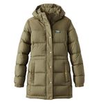 LL Bean Womens Mountain Classic Down Parka Size L Quilted 650 Photo 2