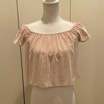 Forever 21  Pale pink crushed velvet blouse size M #127 Photo 0