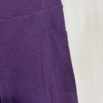Zyia  Active Hi-Rise Legging Womens M Purple Plum Side Pockets 7/8 Athletic Gym Photo 3
