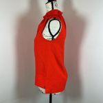 Ted Baker  London Red Sleeveless Ruffle Mock Neck Top Size xs Photo 3