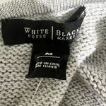 White House | Black Market NWT Silver Glam Dolman Sleeve Knit Sweater Size M Photo 3