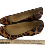 Talbots Laney Wedges Leopard Haircalf Print Pumps Women's 8 Brown Black Photo 7