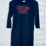 Calvin Klein  Black Hoodie Dress Women's Size SP Photo 1