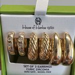 House of Harlow 1960 | Hoop Earring Trio ✨ Gold Photo 6