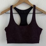 Zella Deep Purple Ribbed Activewear Top Medium Photo 0