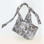 Tilly's Coquette Cottegecore Full Tilt Mesh Floral Hanky Halter Top Women's Size S Photo 2