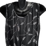 90s VTG Molly Malloy Sleeveless Floral Maxi Black Dress With Cover Women’s 12 Photo 9