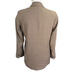 ZARA  Open Front Blazer Brown Women’s Size Small Relaxed Fit Lightweight Pockets Photo 2