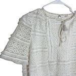 margaret o'leary Margaret O’Leary White Lace & Fringe Dress Photo 2