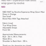 NBD Nwot Esperanza maxi dress wrap gown by revolve S $248 holiday boho formal Photo 2