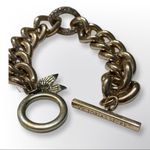 Victoria's Secret Angel Wings Gold Tone Rhinestone Toggle Link Bracelet 8" Photo 2