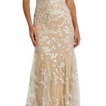 Mac Duggal 67492 Floral Embroidered Corset Bodice Gown Sz 20 New w/ Tag $798 SOO Photo 0