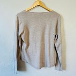 Premise Nordstrom  Xs beige oatmeal crew scoop neck sweater nwot   20” pit to pit  21” length Photo 2