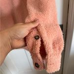 Marine layer  pink Eden Sherpa Overshirt jacket size small Photo 7