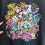 Rick & Morty adult Cartoon‎ Network ripple junction art crewneck — medium Black Photo 1