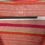 Gap  Linen Pink And Orange LINEN Lightweight V neck Tee NWOT Photo 1