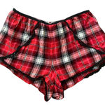 Victoria's Secret Victoria’s Secret red pink plaid pajama shorts, size medium Photo 0