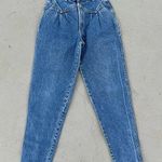ZENA Vintage made in USA hi rise taper leg pleated V yoke bareback jeans cowgirl Photo 0