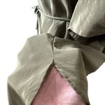 Amanda Uprichard  Silk Button Green Dress Photo 7