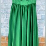 Pinup couture Evelyn swing dress green satin with reversable velvet bolero M Size M Photo 6