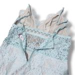 Victoria's Secret Victoria’s Secret Light Blue Dream Angels Floral Lace Slip Dress – Medium Photo 4