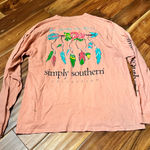 Simply Southern Women’s  arrow feather long sleeve shirt. Size large Photo 0
