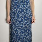 Roan and Ryan Blue Floral Midi Dress Size XS Photo 0