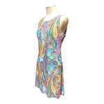 Tommy Hilfiger Paisley Sleeveless Dress Blue Pink Green 8 Photo 2