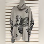 Johnny Was Le Tigre Womens Poncho Cape Hooded Wool Cashmere Tiger One Size Photo 6