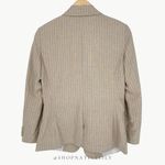 Amour Vert NWT  Women’s Slim Tobie Blazer  | Sz Medium | Natural (Tan) Striped Photo 2