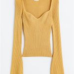 H&M Yellow Rib Knit Sweater Photo 0
