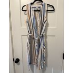 A New Day A New Day Cotton Striped Sleeveless Shirt Dress Size Small Photo 1