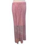 Alice + Olivia Maeve Crystal-Embellished Midi Skirt pink size 12 Photo 4