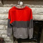 None Women’s Colorblock Sweatshirt - Red and Gray size medium Photo 3
