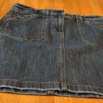 Loft Ann Taylor  denim mini skirt, size 4 Photo 0