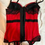 TOP MELON  red corset with black bows Photo 2